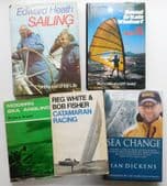 5 books sailing sea yacht racing windsurfing Ted Heath Batstone bundle job lot